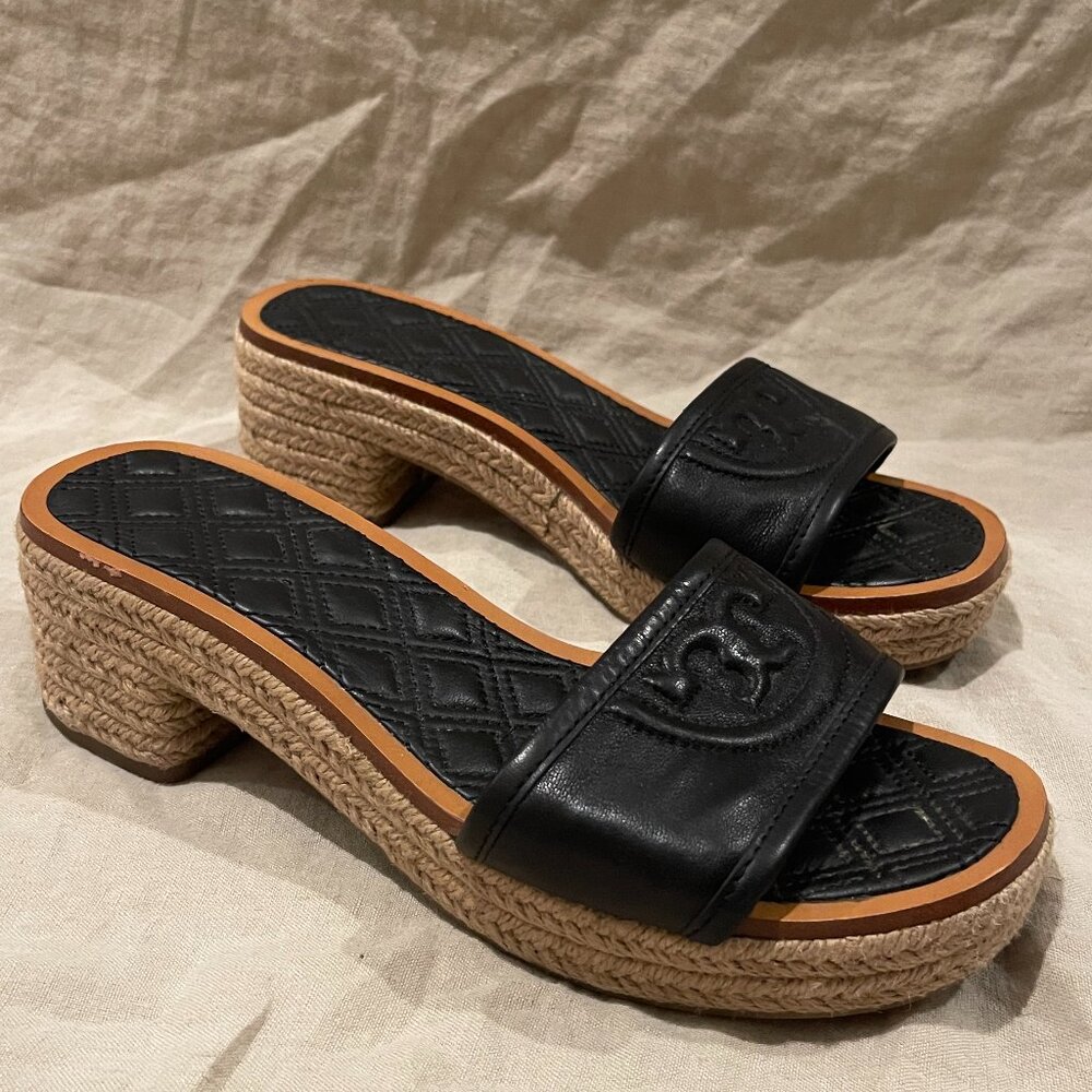 Tory Burch Fleming Espadrilles Slide Sandals